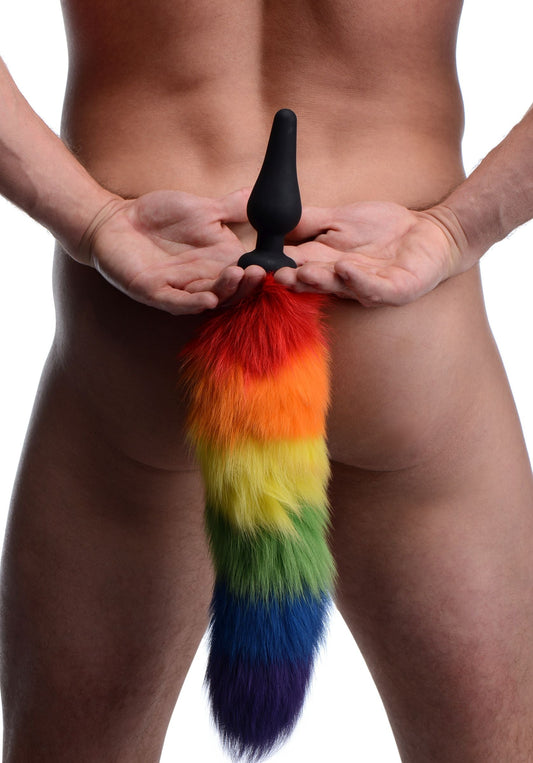 Rainbow Tail Anal Plug - Not Very Vanilla