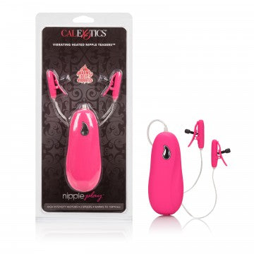 Vibrating Heated Nipple Teasers - Pink - Not Very Vanilla