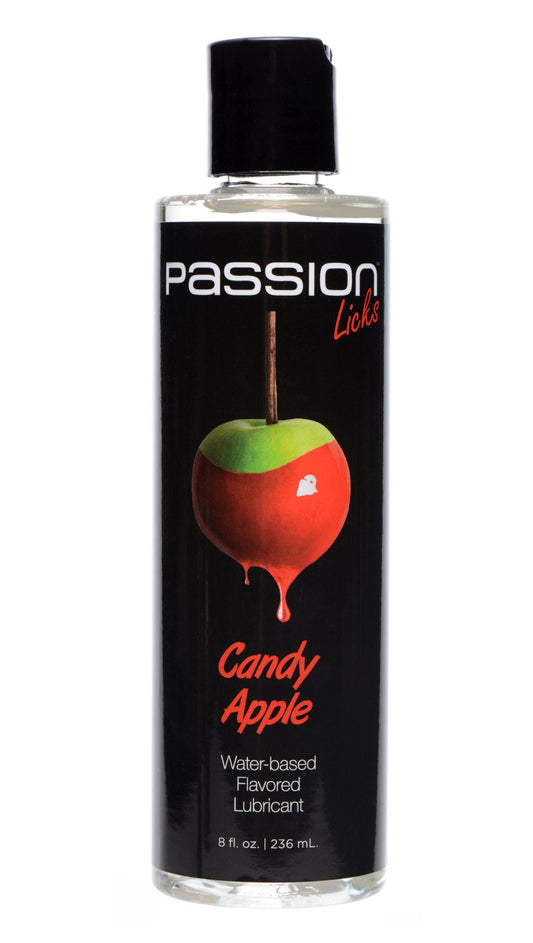 Passion Licks Candy Apple Water Based Flavored Lubricant - 8 Fl Oz / 236 ml - Not Very Vanilla