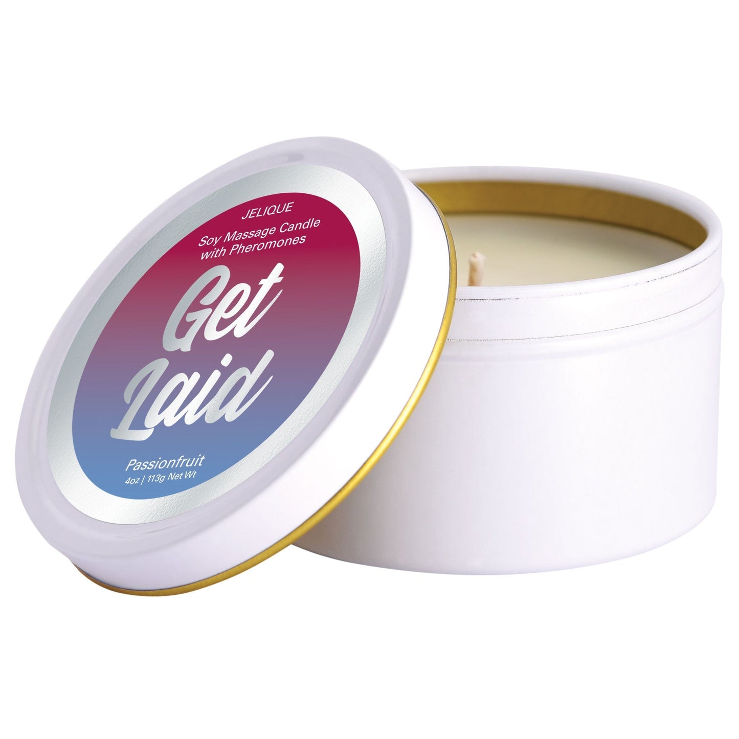 Mood Candle - Get Laid - Passion Fruit - 4 Oz. Jar - Not Very Vanilla