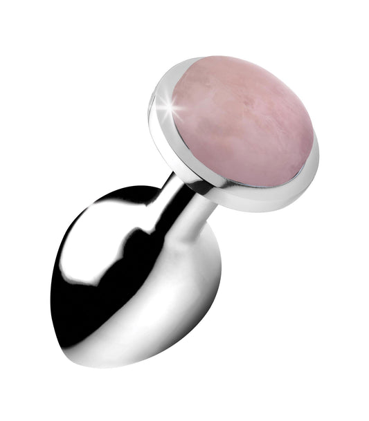 Rose Quartz Anal Plug - Medium - Not Very Vanilla