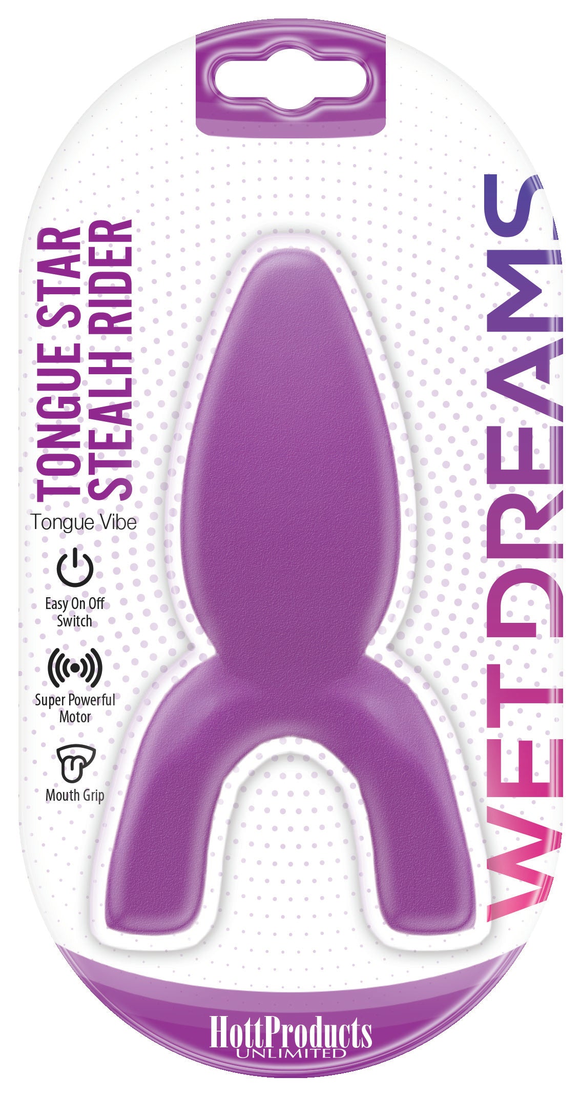 Tongue Star Stealth Rider Tongue Vibe - Purple - Not Very Vanilla