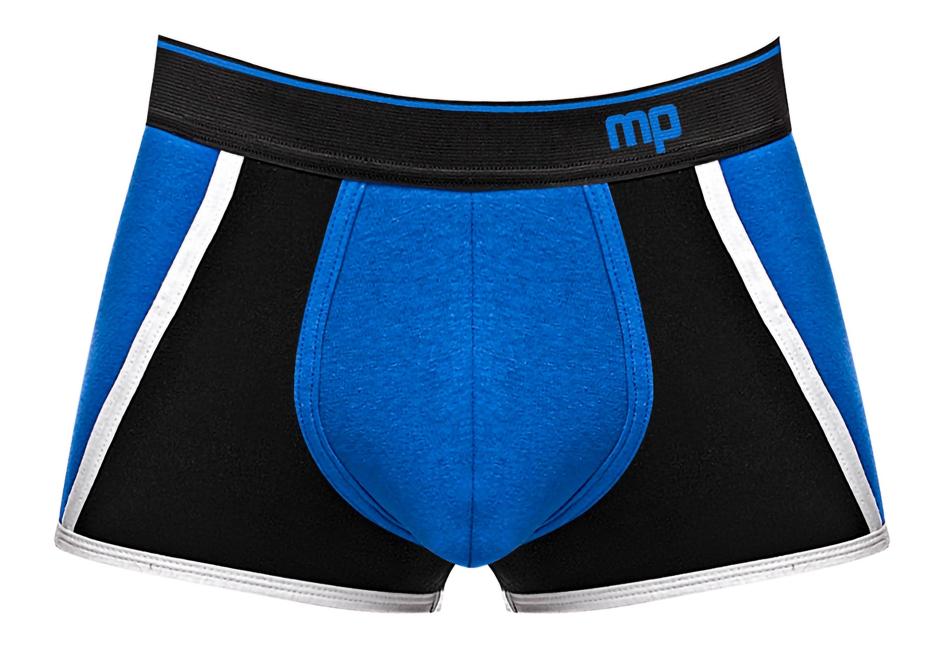 Retro Sport Panel Short - Small - Blue/ Black - Not Very Vanilla