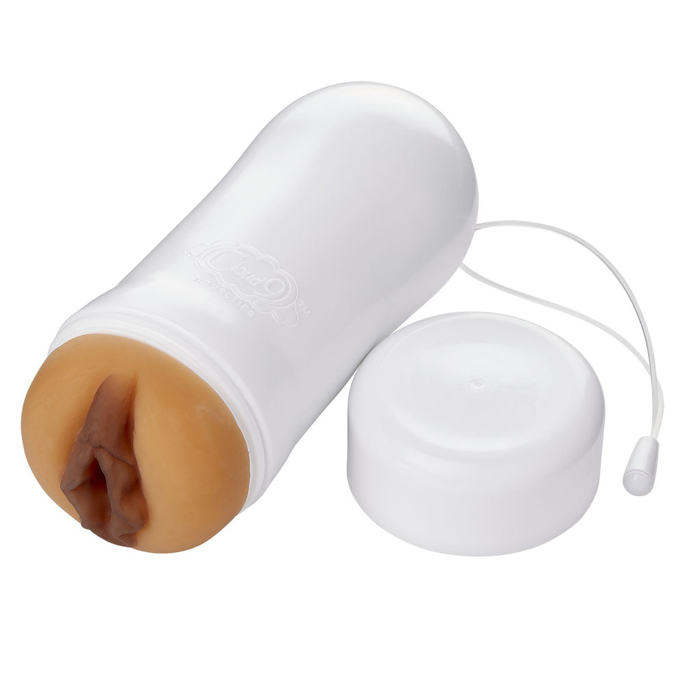 Pleasure Pussy Pocket Stroker Water Activated - Tan - Not Very Vanilla