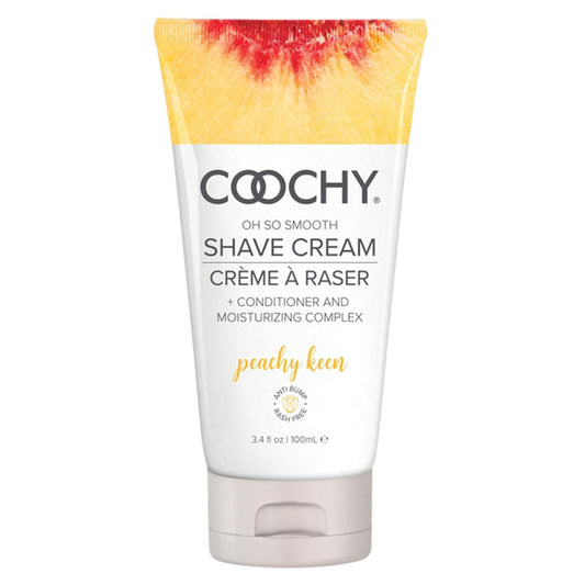 Coochy Oh So Smooth Shave Cream - Peachy Keen 3.4 Fl Oz 100ml - Not Very Vanilla