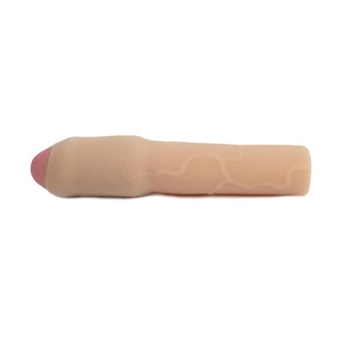 Cyberskin 3 In. Xtra Thick Uncut Transformer Penis Extension - Light - Not Very Vanilla