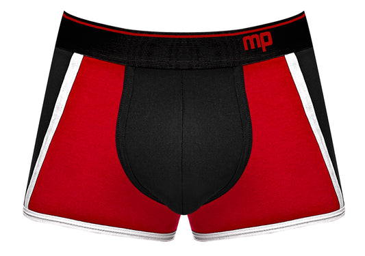 Retro Sport Panel Short - Large - Black/ Red - Not Very Vanilla