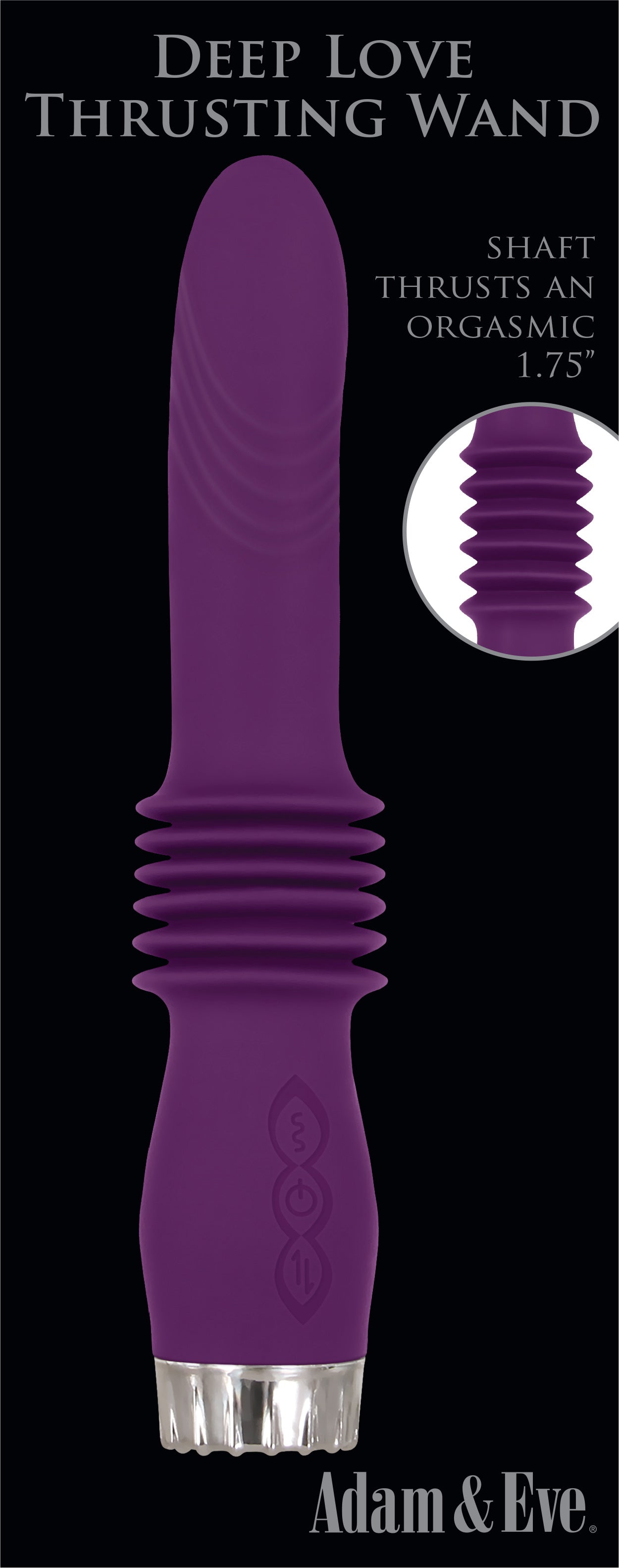 Deep Love Thrusting Wand - Plum - Not Very Vanilla