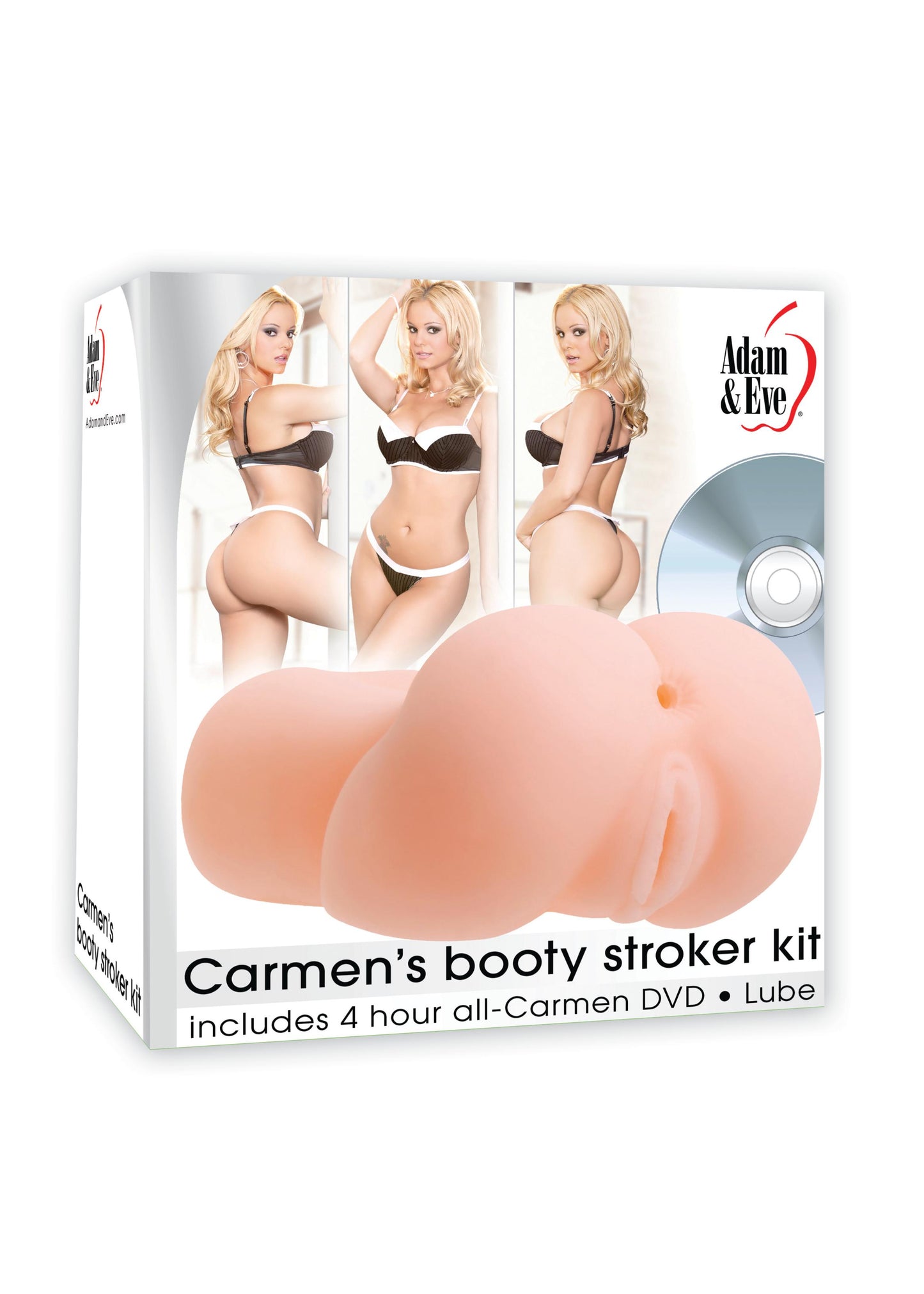 Adam and Eve Carmen's Booty Stroker Kit - Not Very Vanilla