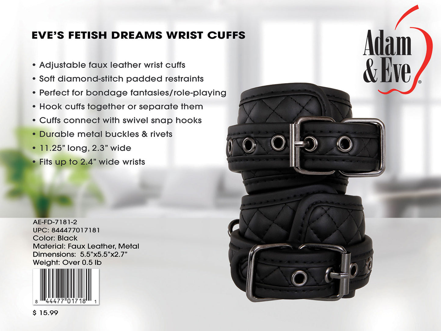 Eve's Fetish Dreams Wrist Cuffs - Not Very Vanilla