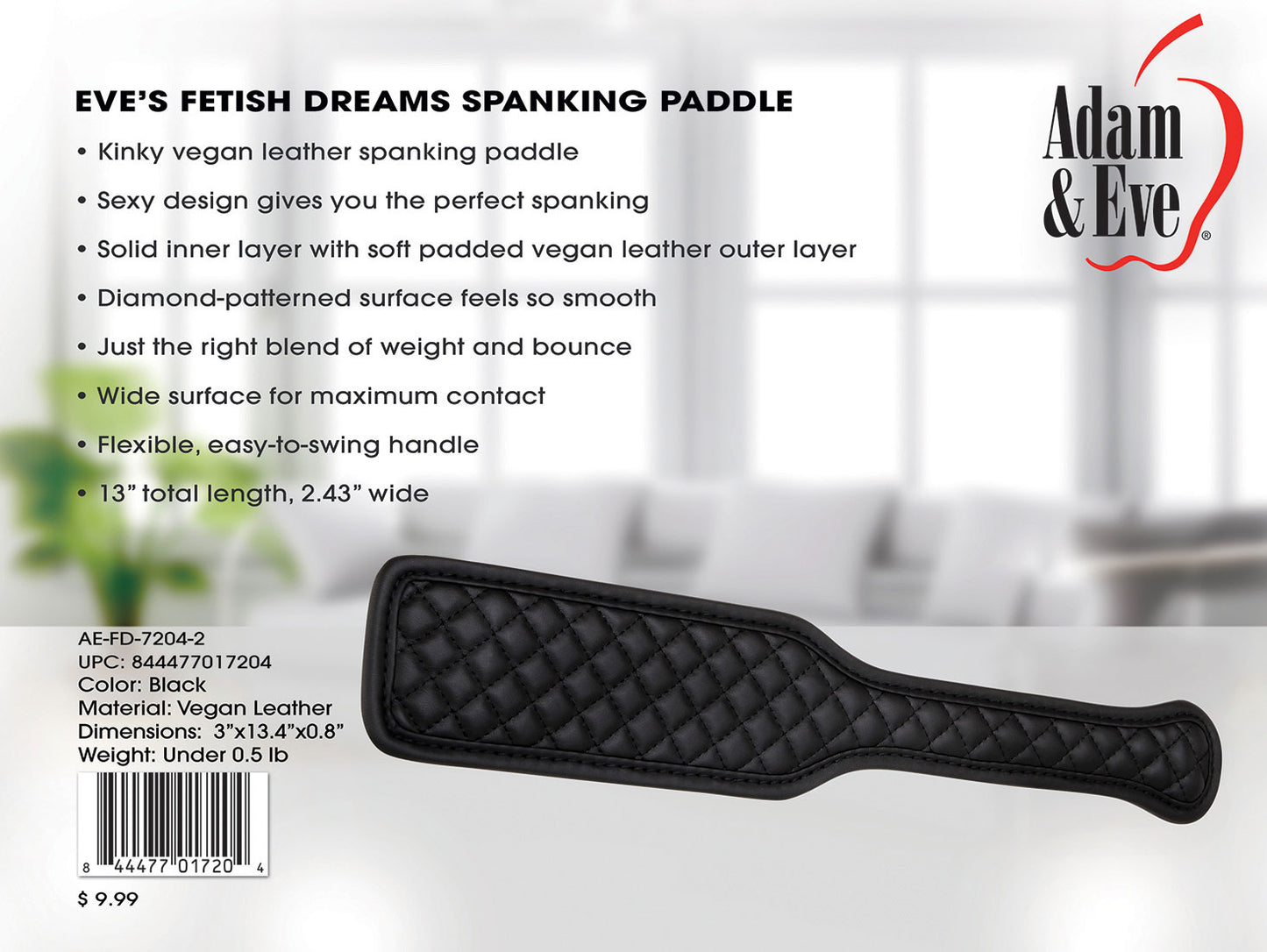 Eve's Fetish Dreams Spanking Paddle - Not Very Vanilla