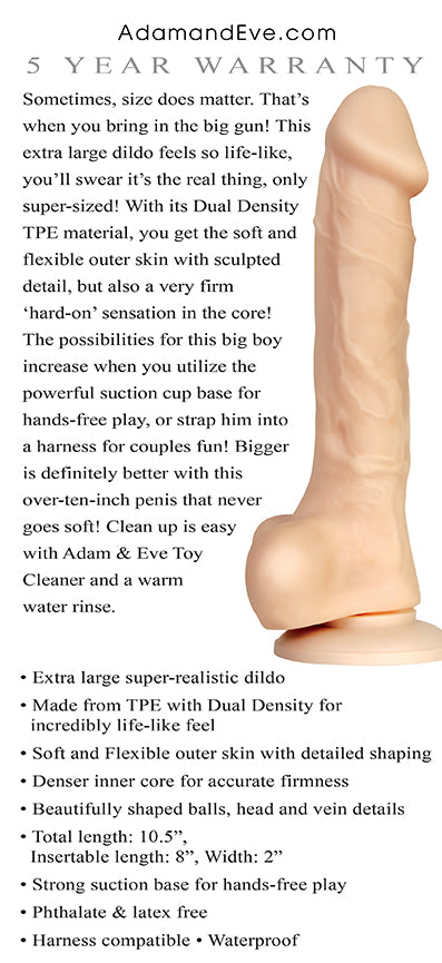 Adam's True Feel Cock Xl - Not Very Vanilla