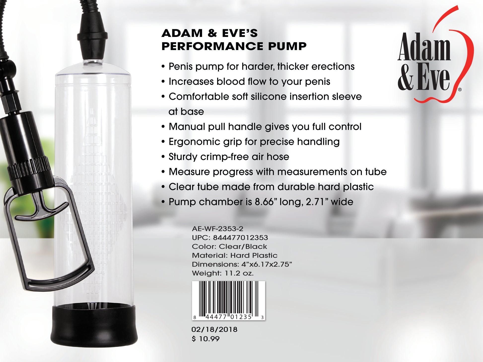 Adam & Eve's Performance Pump - Not Very Vanilla