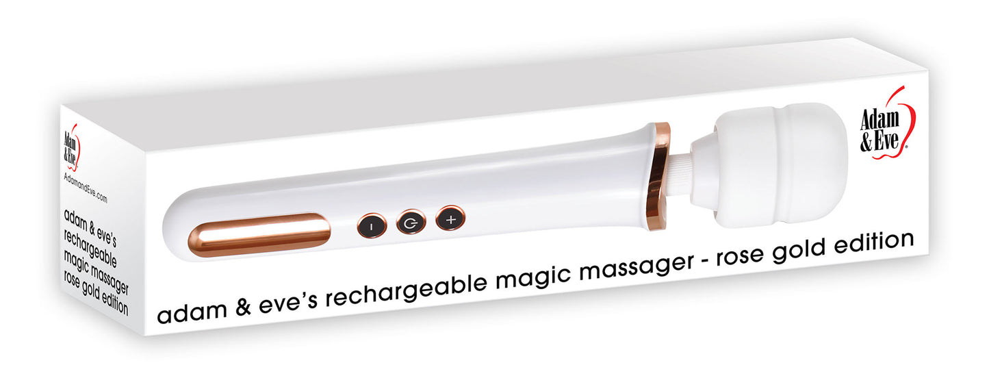 Adam & Eve Magic Massager Rechargeable Rose Gold Edition - Not Very Vanilla