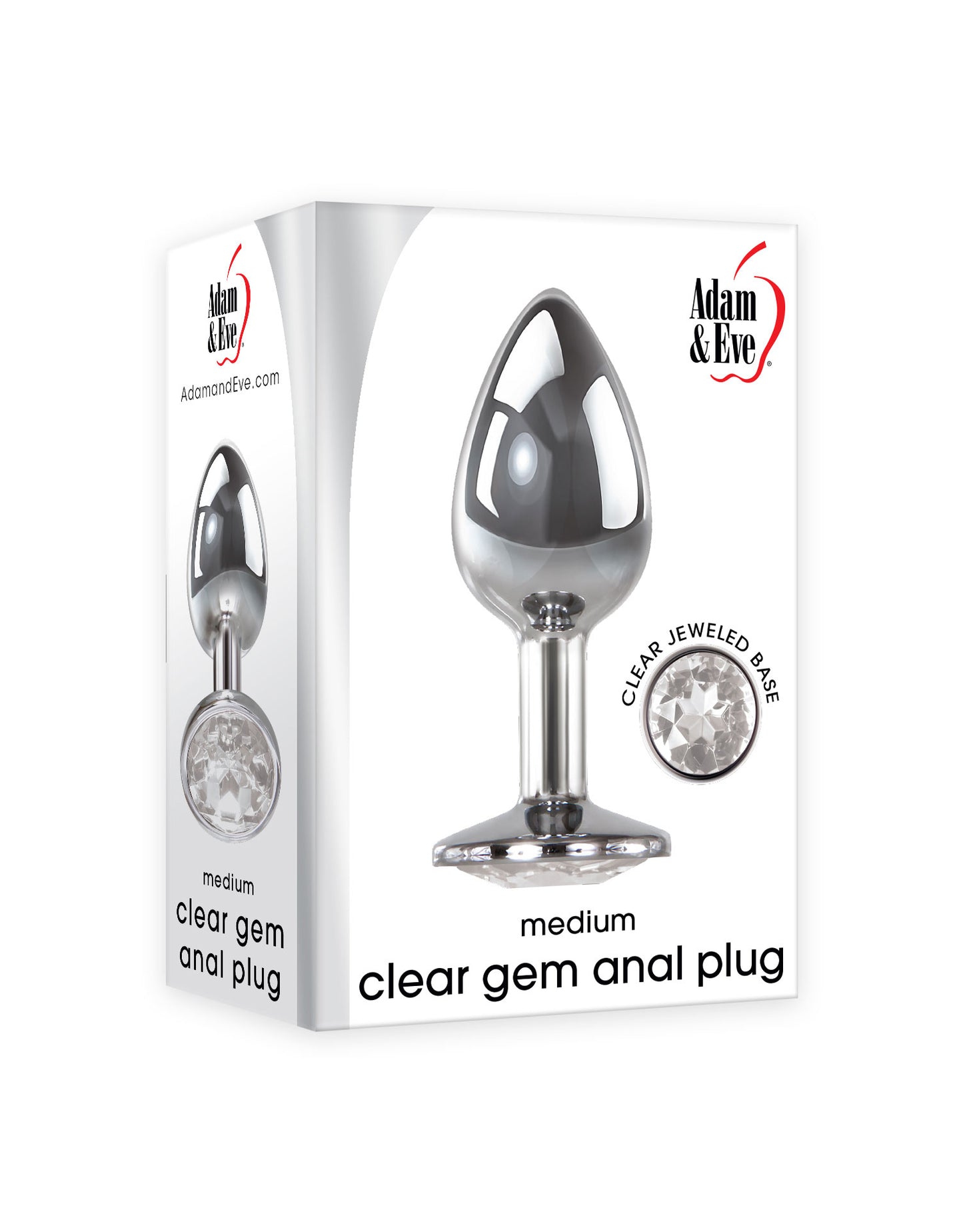 Clear Anal Gem Plug - Medium - Not Very Vanilla