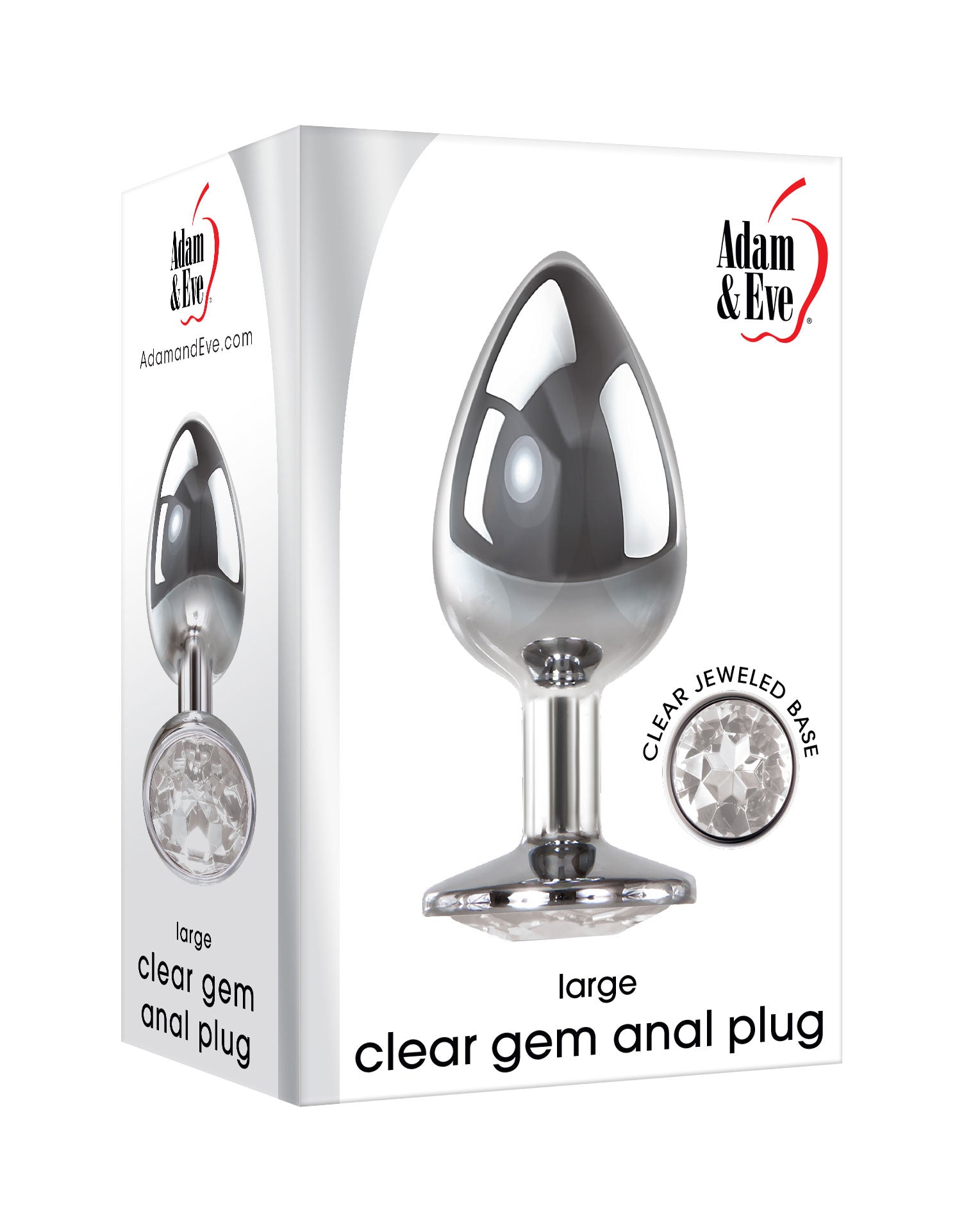 Clear Gem Anal Plug - Large - Not Very Vanilla