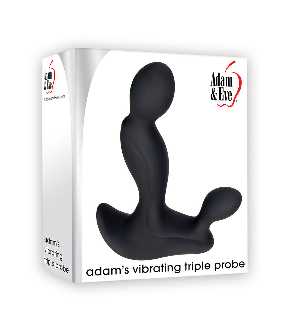 Adam's Vibrating Triple Probe - Black - Not Very Vanilla