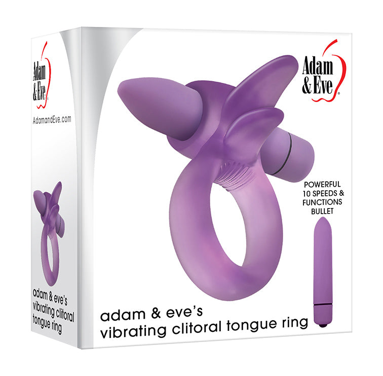 Adam and Eves Vibrating Clitoral Tongue Ring - Not Very Vanilla