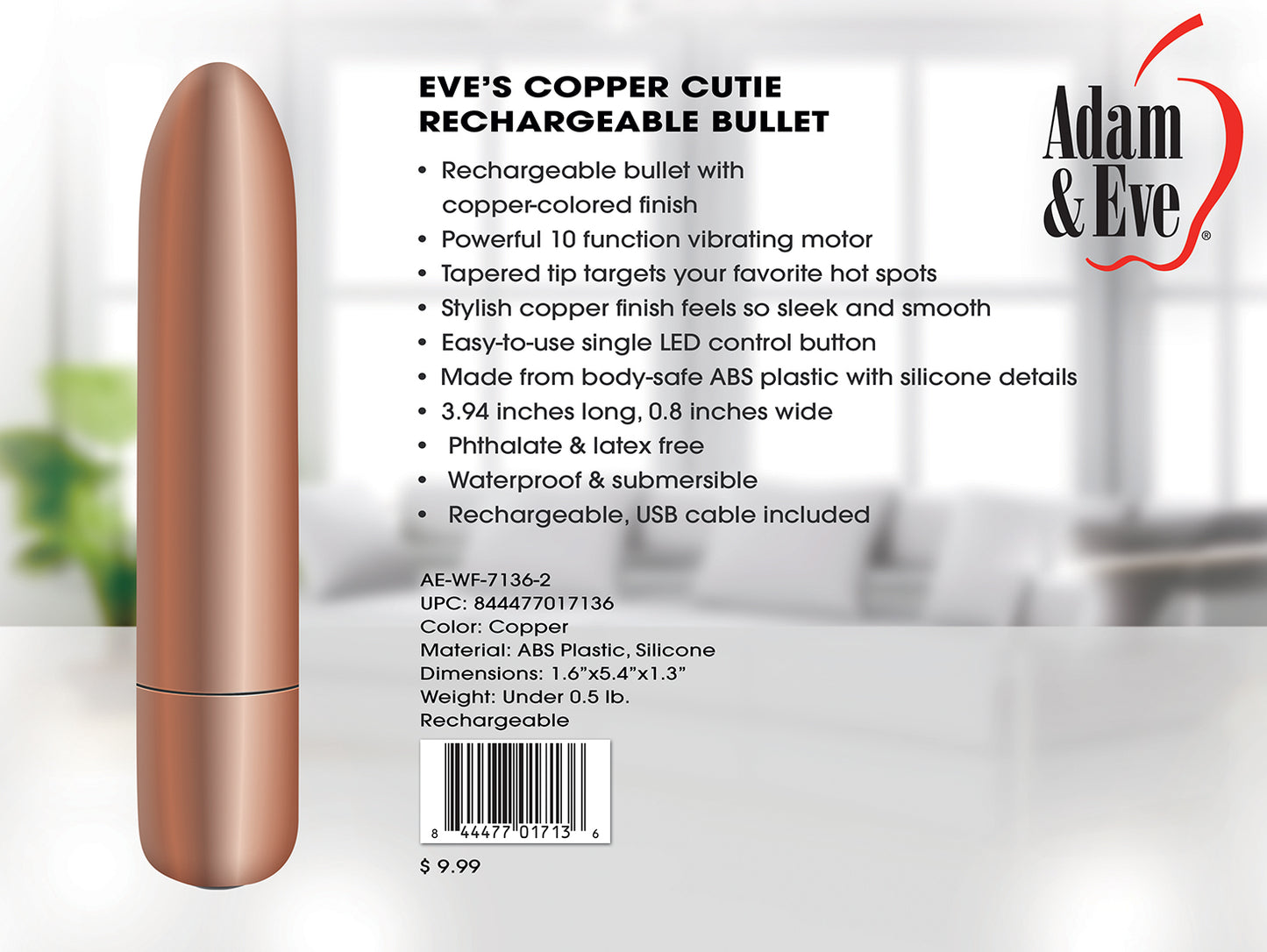 Eve's Copper Cutie Rechargeable Bullet - Not Very Vanilla