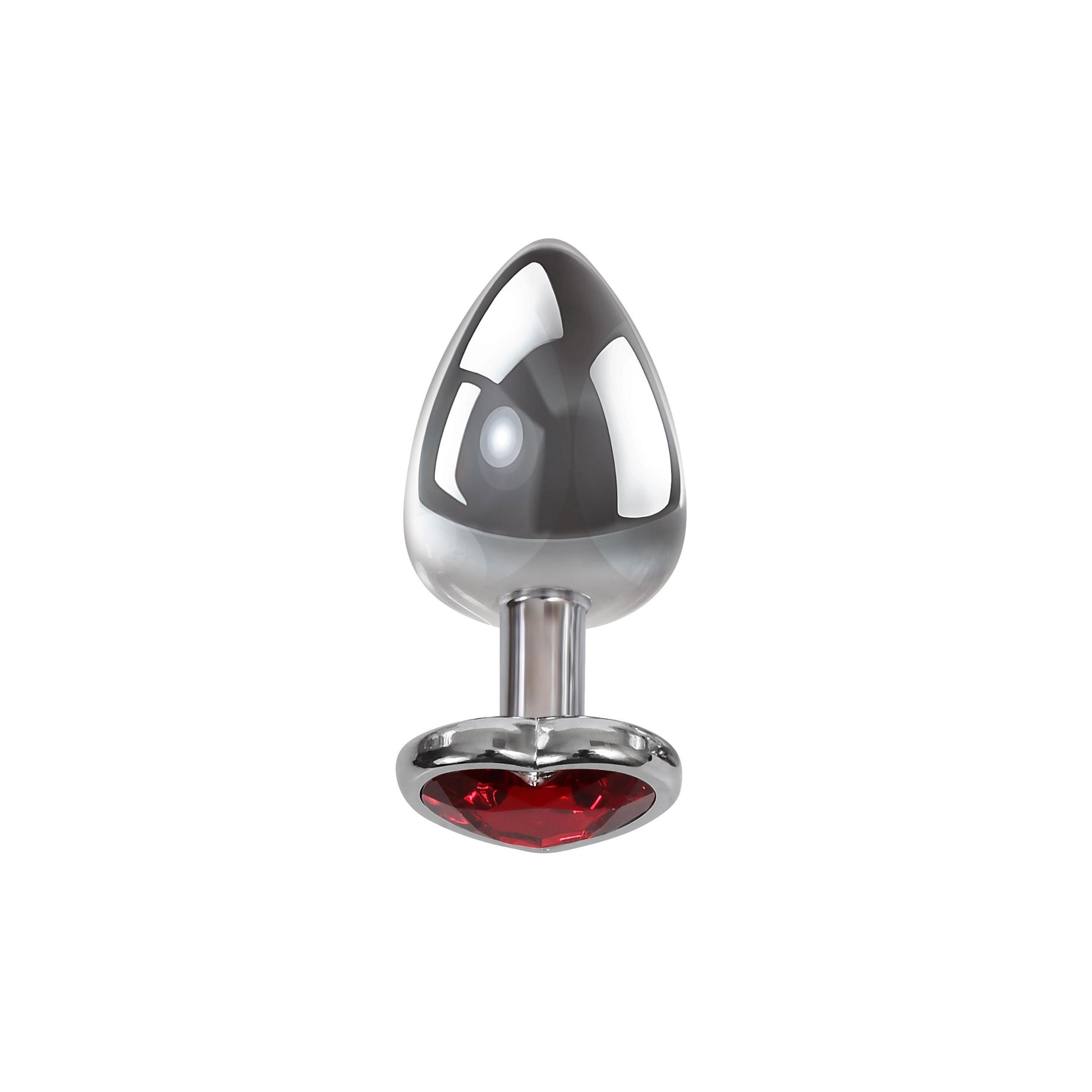 Small Red Heart Gem Anal Plug - Not Very Vanilla