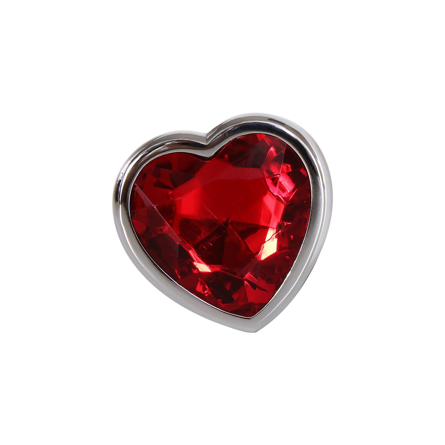 Large Red Heart Gem Anal Plug - Not Very Vanilla