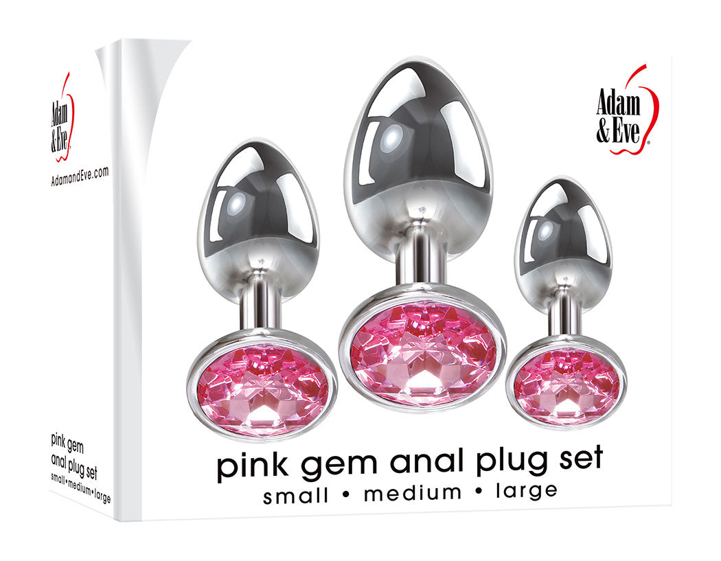 Pink Gem Anal Plug Set - Not Very Vanilla