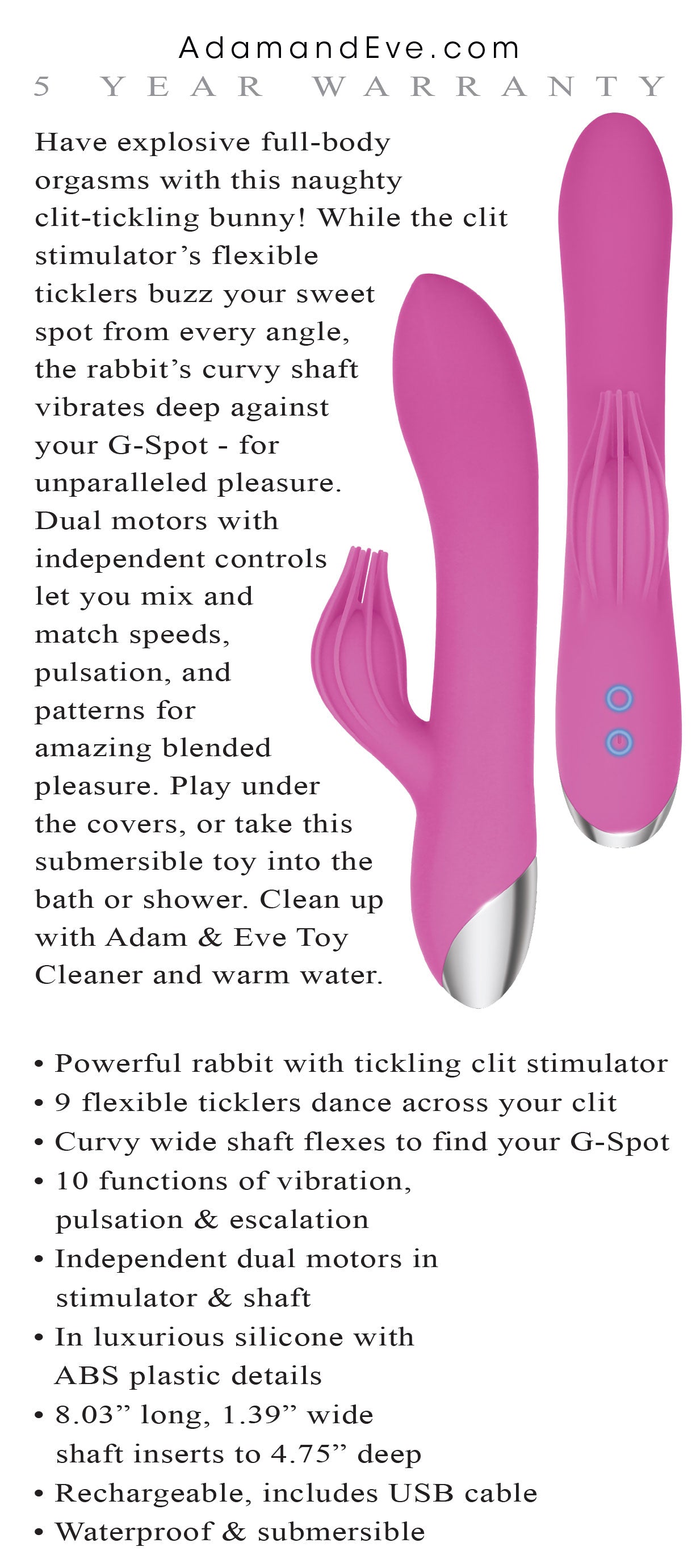 Eve's Clit Tickling Rabbit - Not Very Vanilla