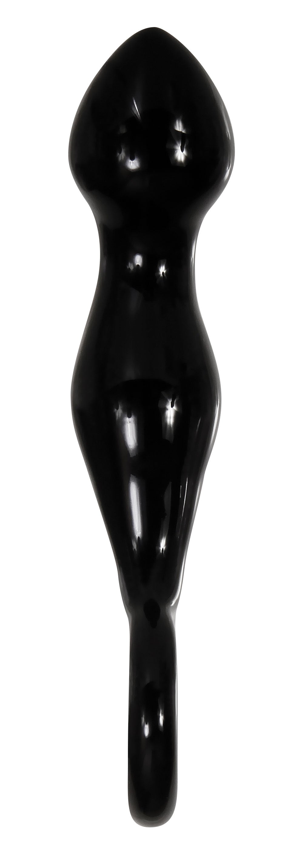 Adam's Glass Prostate Massager - Black - Not Very Vanilla