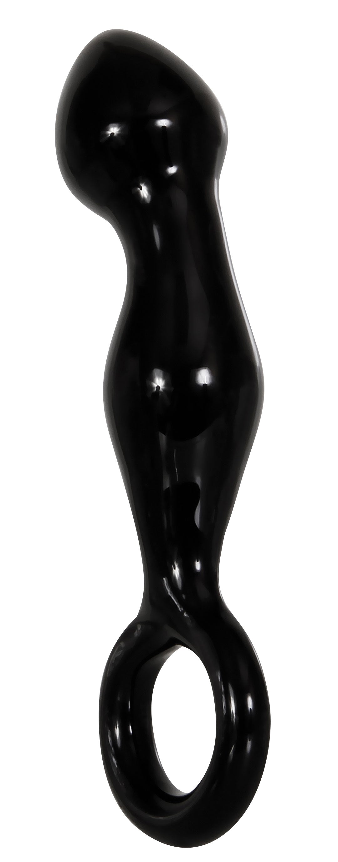 Adam's Glass Prostate Massager - Black - Not Very Vanilla