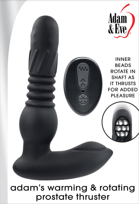 Adam's Warming and Rotating Prostate Thruster - Black - Not Very Vanilla