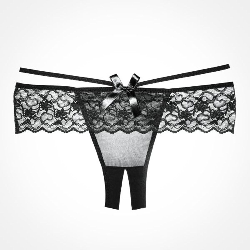 Adore Angel Panty - One Size - Black - Not Very Vanilla