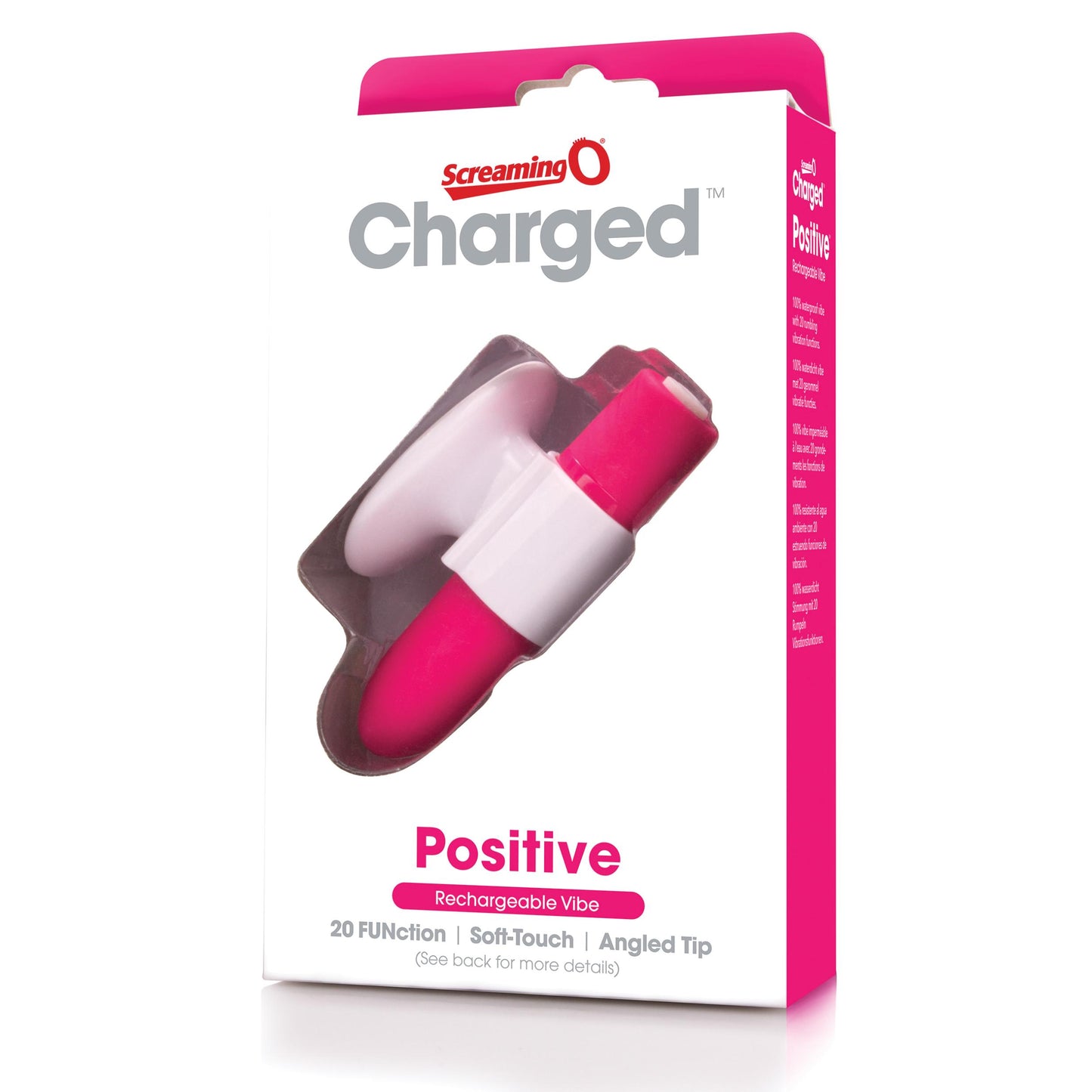 Charged Positive Rechargeable Vibe - Strawberry - Not Very Vanilla