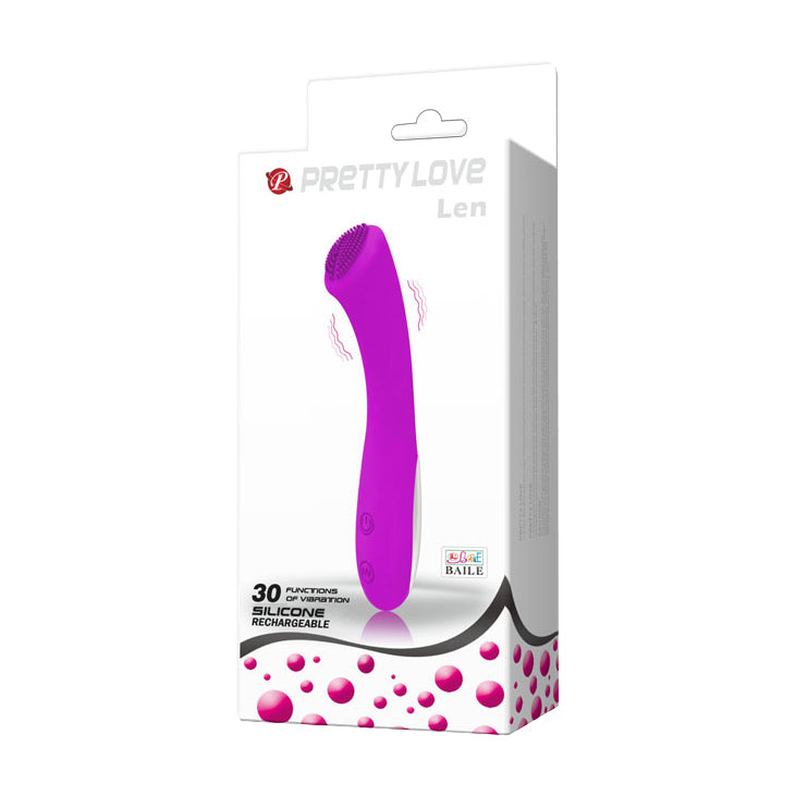 Pretty Love Len Rechargeable Wand - Purple - Not Very Vanilla