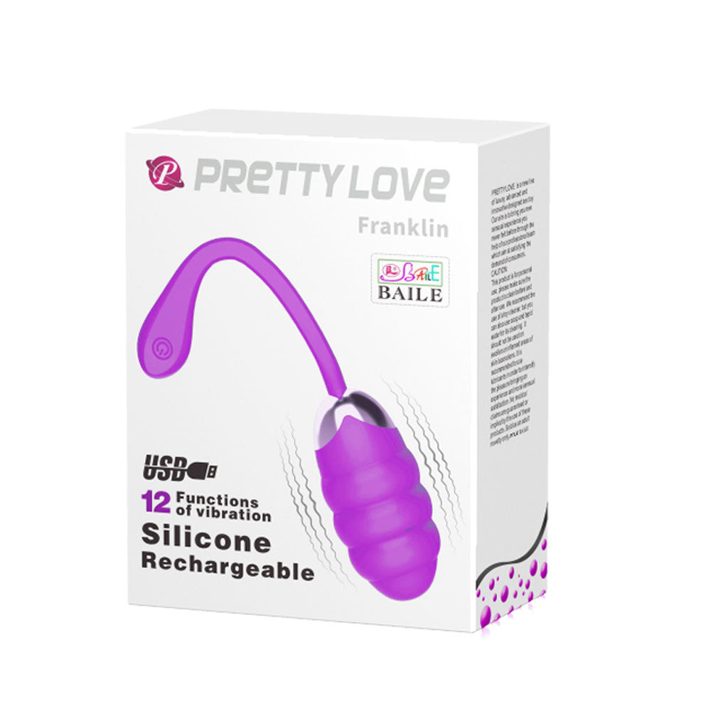 Pretty Love Franklin Rechargeable Egg Vibe - Purple - Not Very Vanilla