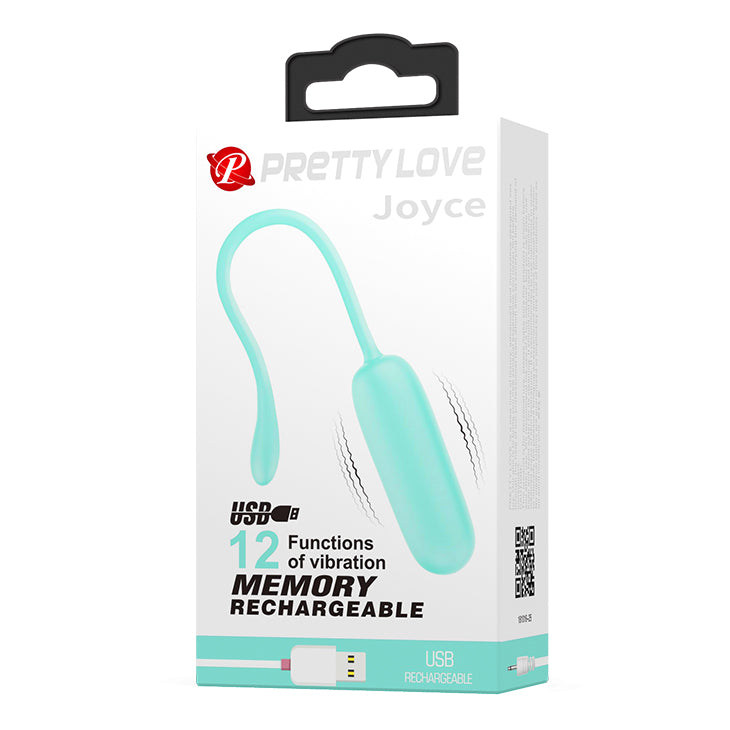 Pretty Love Joyce Vibrating Egg - Turquoise - Not Very Vanilla