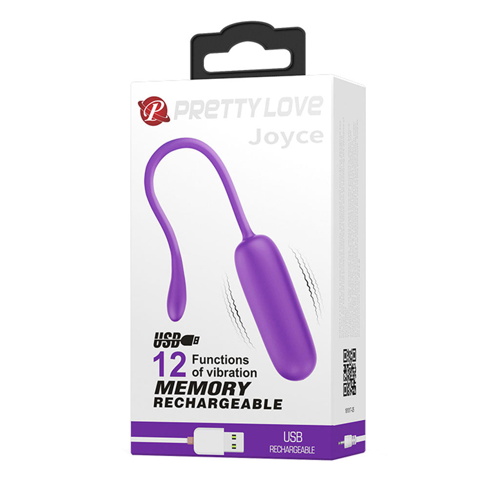 Pretty Love Joyce Vibrating Egg - Purple - Not Very Vanilla