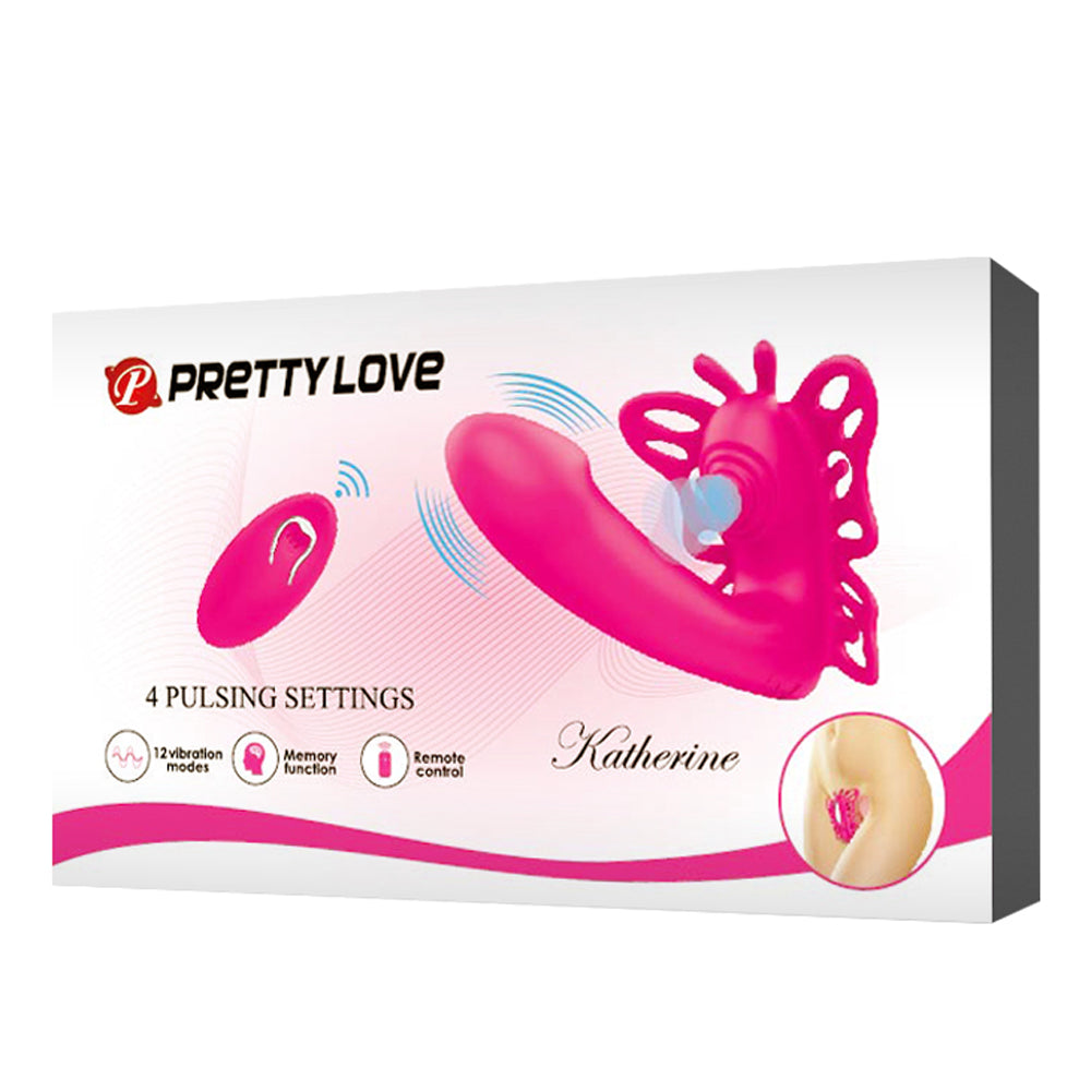 Pretty Love Katherine Wearable Butterfly Vibrator - Fuchsia - Not Very Vanilla