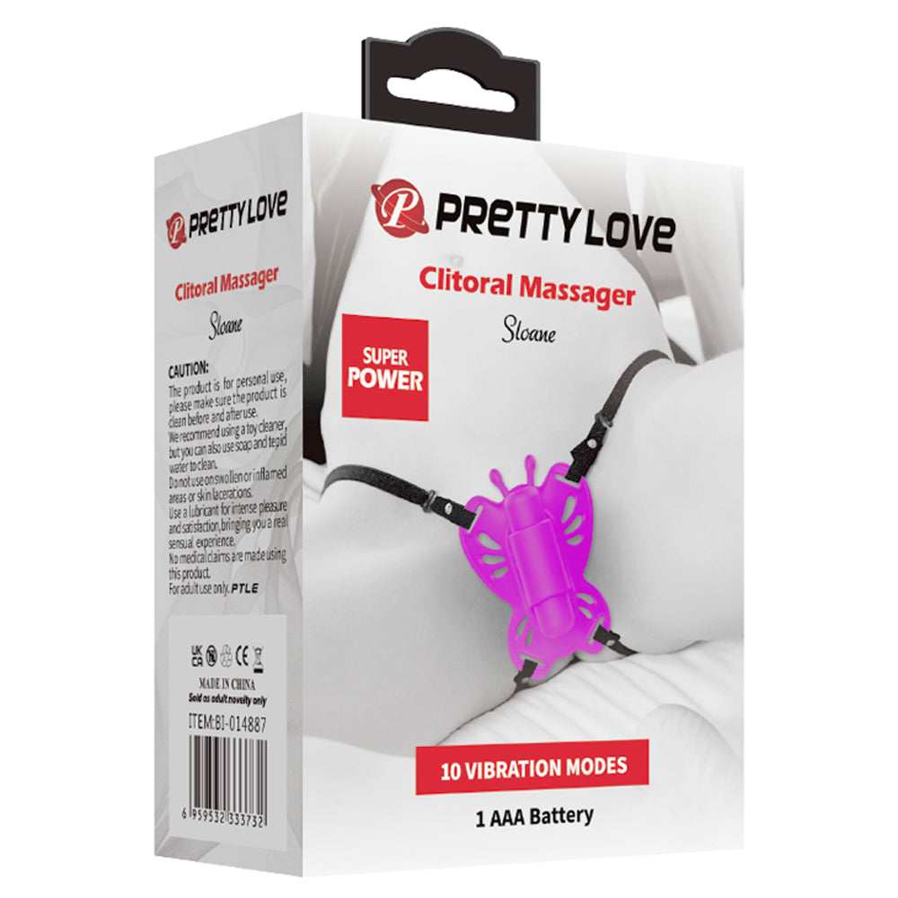 Pretty Love Sloane Battery Powered Clit Stim - Fuchsia - Not Very Vanilla