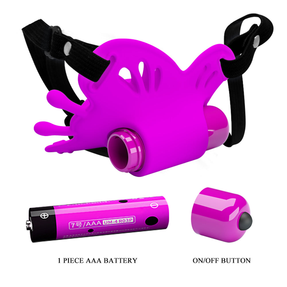 Pretty Love Sloane Battery Powered Clit Stim - Fuchsia - Not Very Vanilla