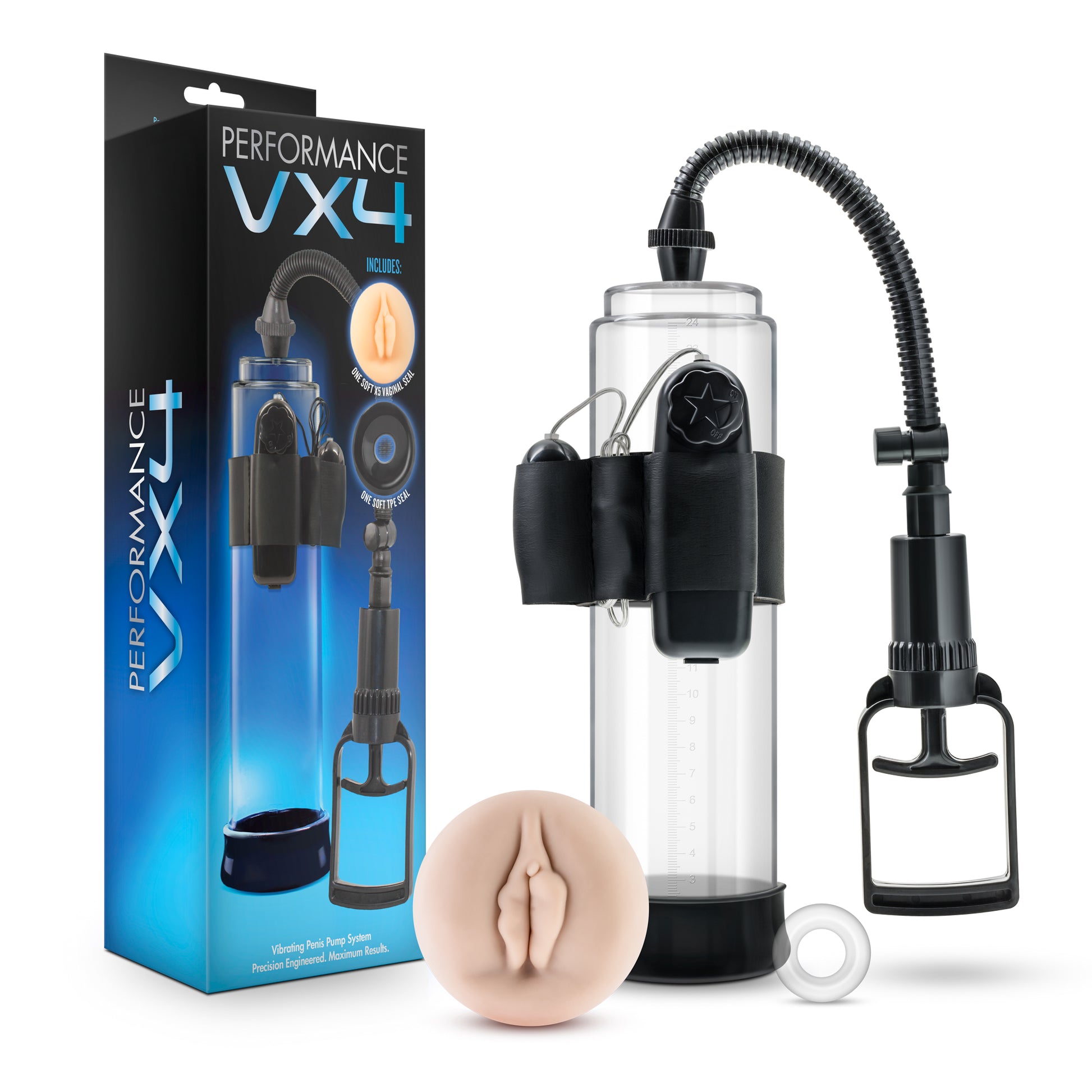 Performance Vx 4 - Male Enhancement Pump System - Clear - Not Very Vanilla