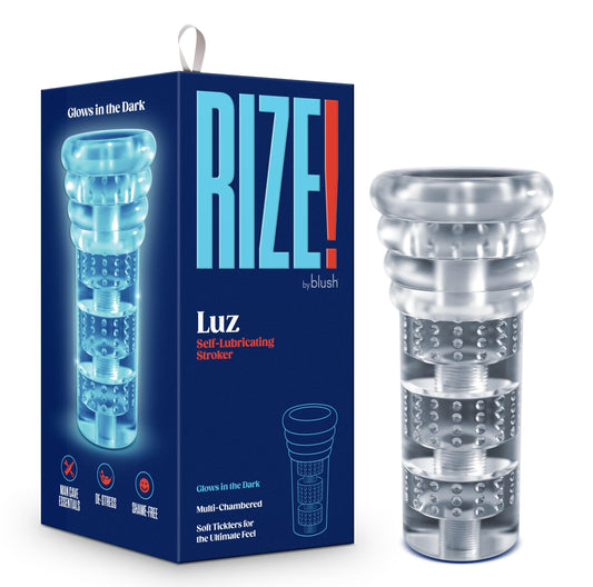 Rize - Luz - Glow in the Dark Self- Lubricating Stroker - Clear - Not Very Vanilla