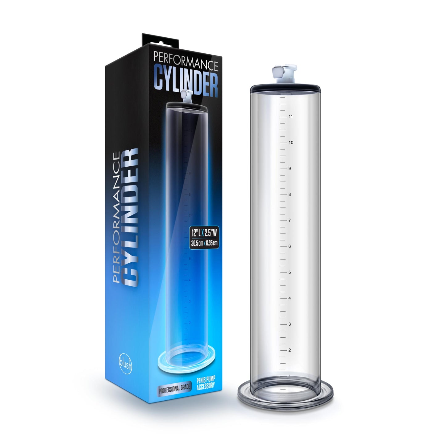 Performance 12 Inch X 2.5 Inch Penis Pump Cylinder Clear - Not Very Vanilla