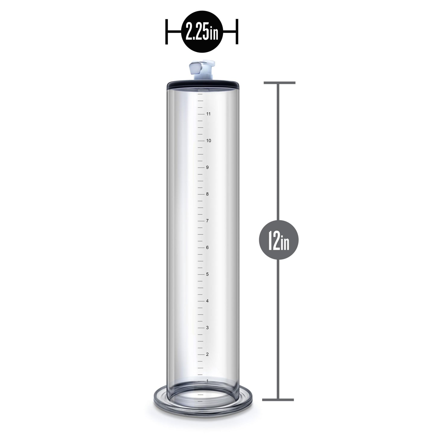 Performance 12 Inch X 2.5 Inch Penis Pump Cylinder Clear - Not Very Vanilla