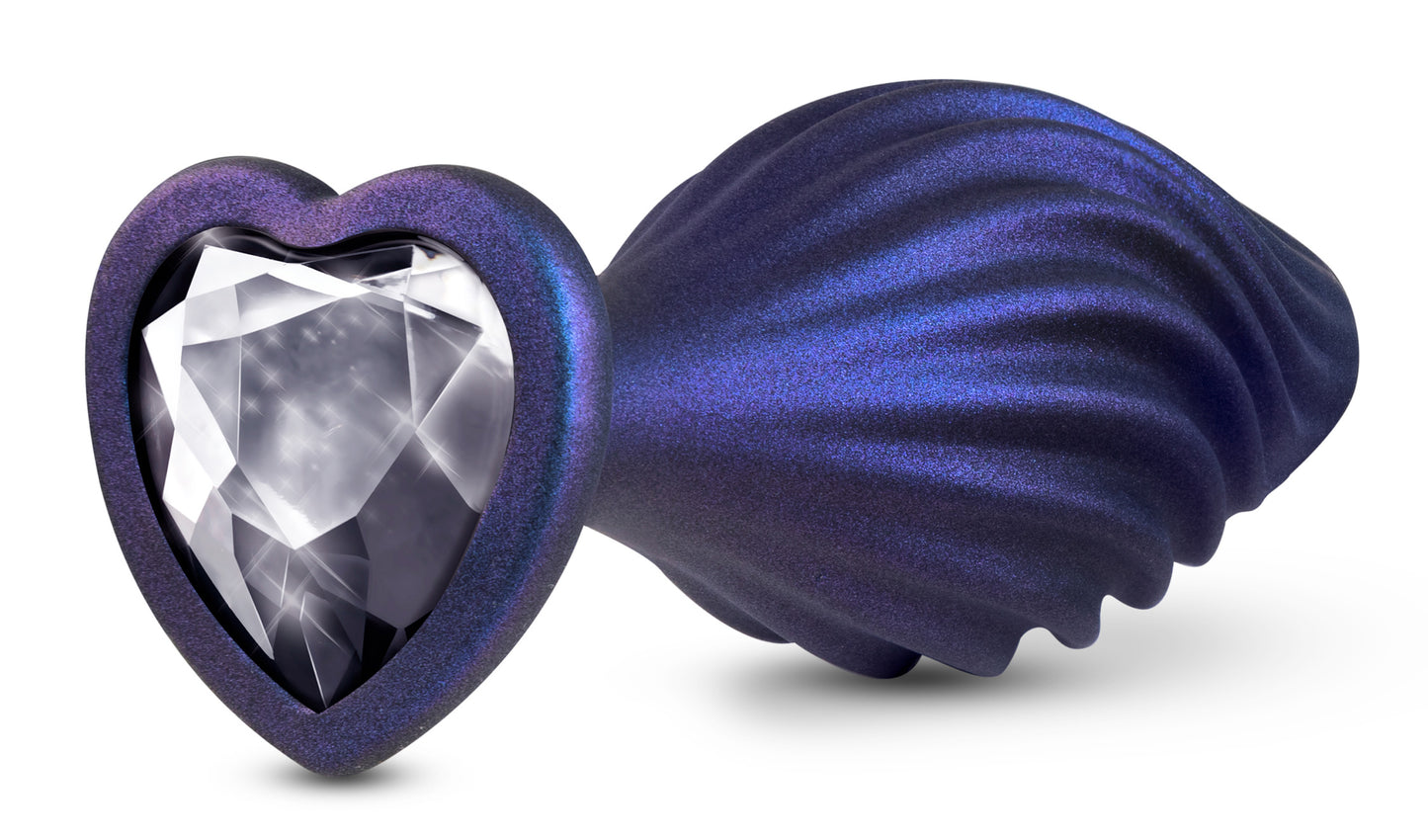 Anal Adventures Matrix - Swirling Bling Plug - Sapphire - Not Very Vanilla