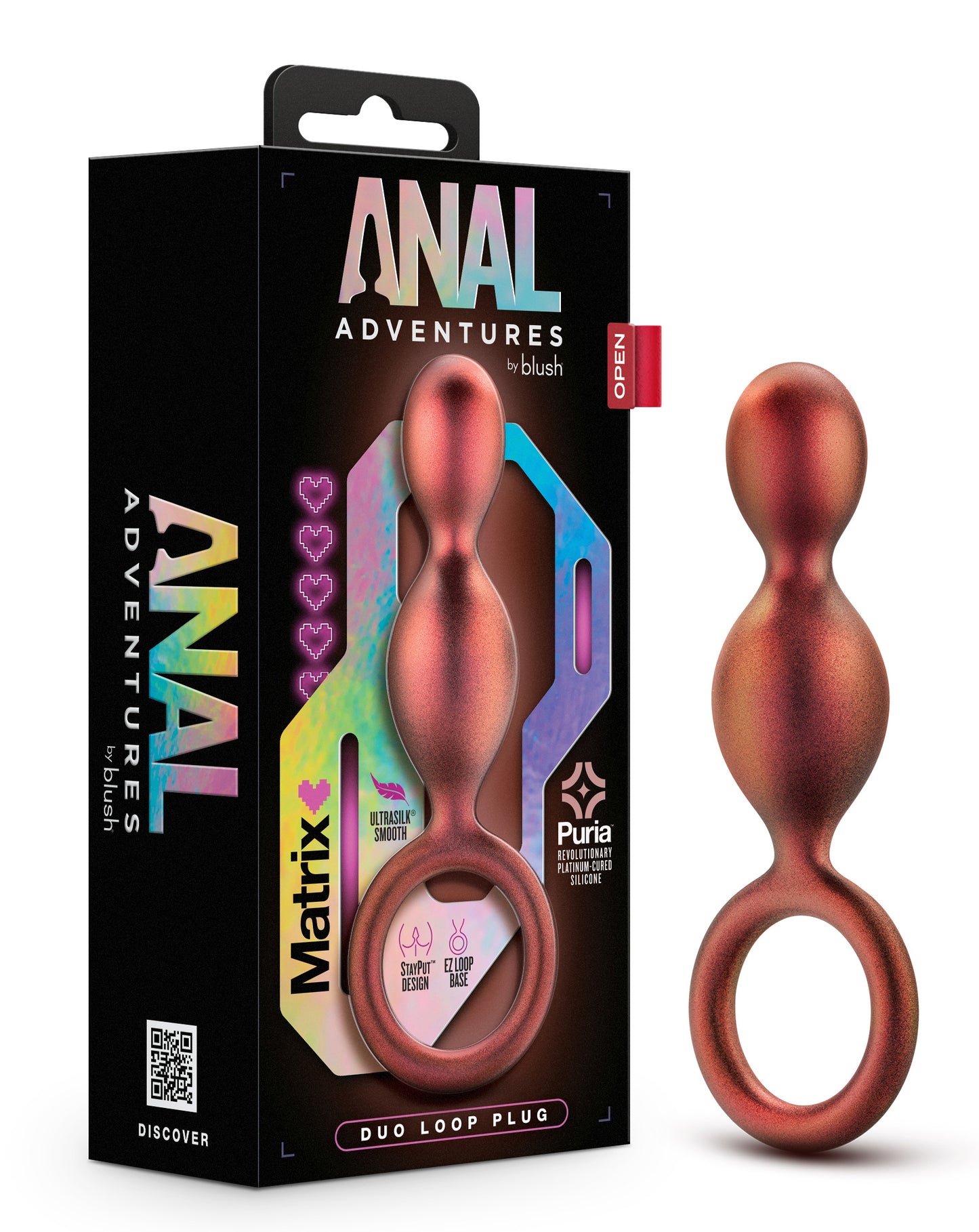 Anal Adventures Matrix - Duo Loop Plug - Copper - Not Very Vanilla