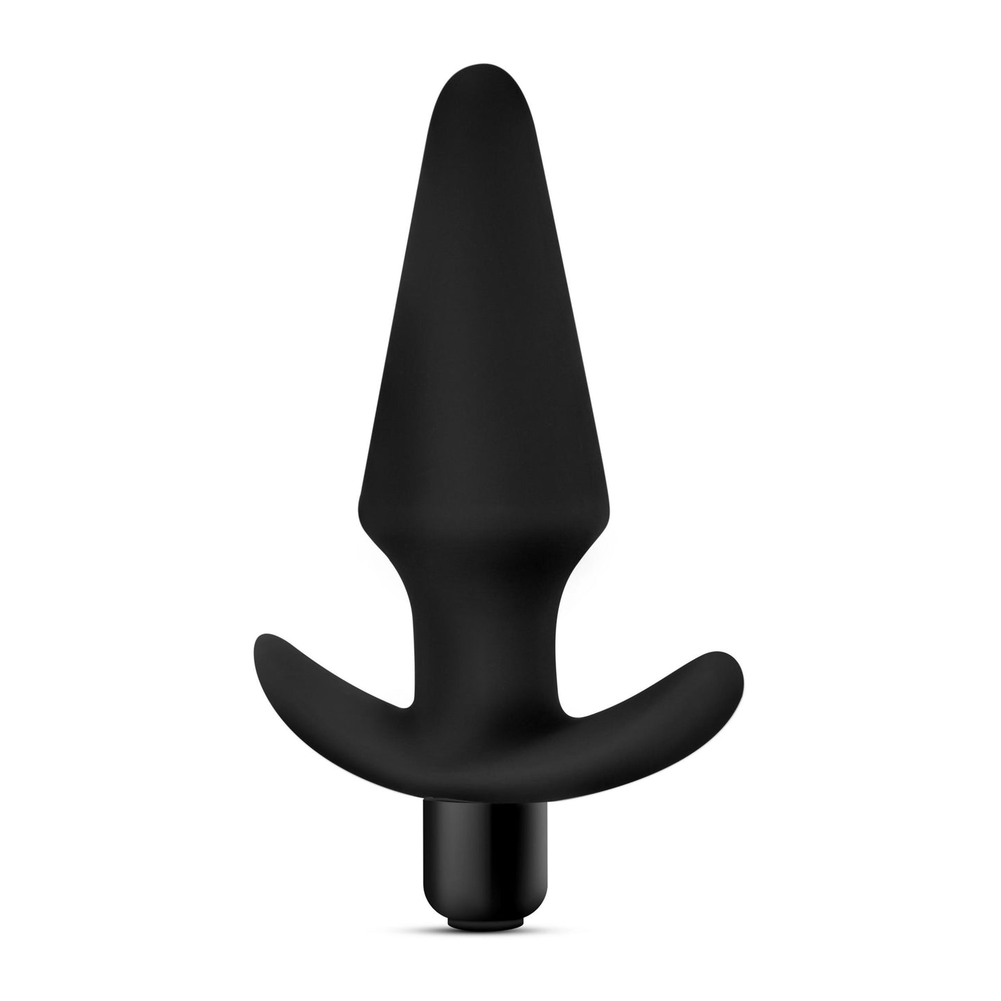 Anal Adventures Platinum - Silicone Vibrating Plug - Black - Not Very Vanilla