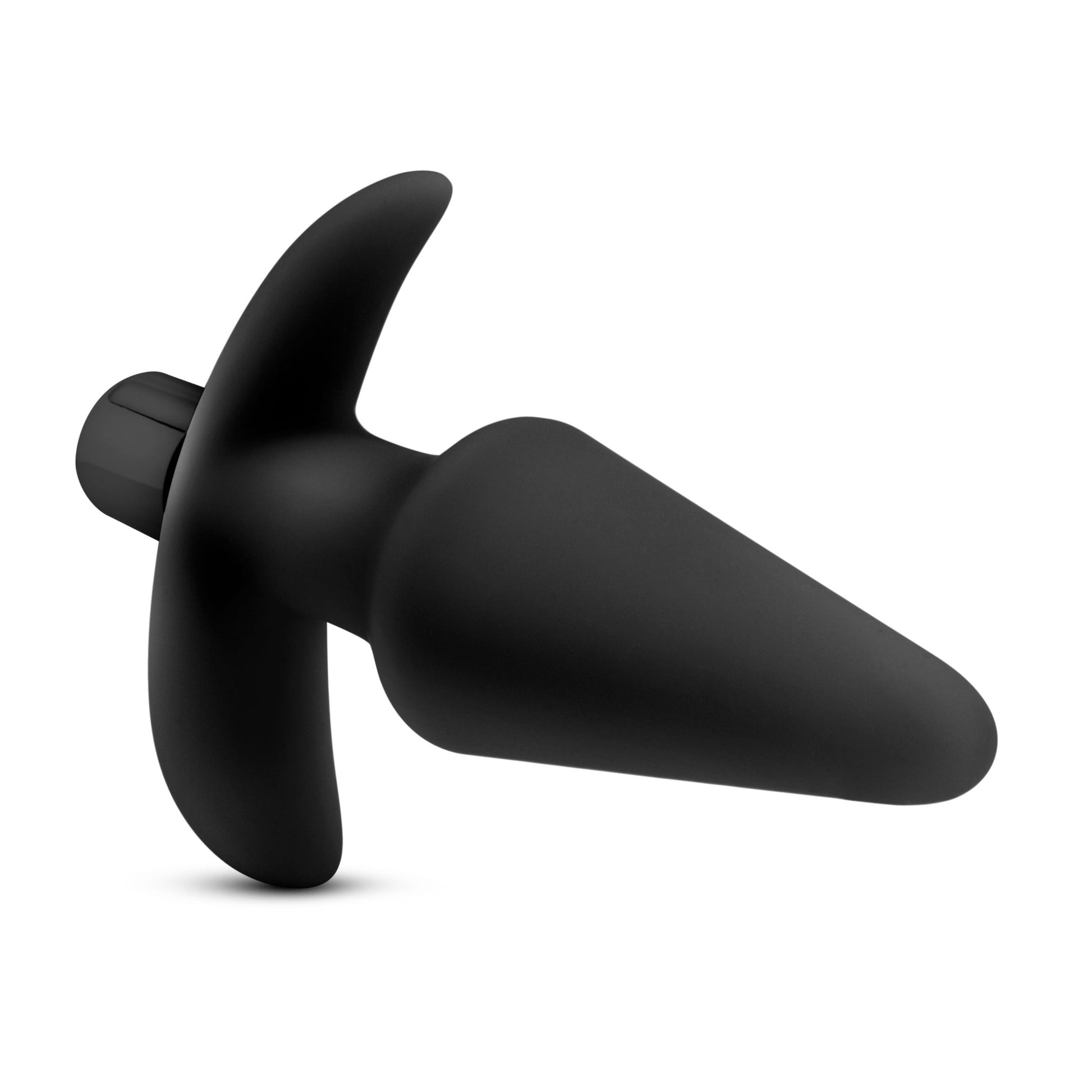 Anal Adventures Platinum - Silicone Vibrating Plug - Black - Not Very Vanilla