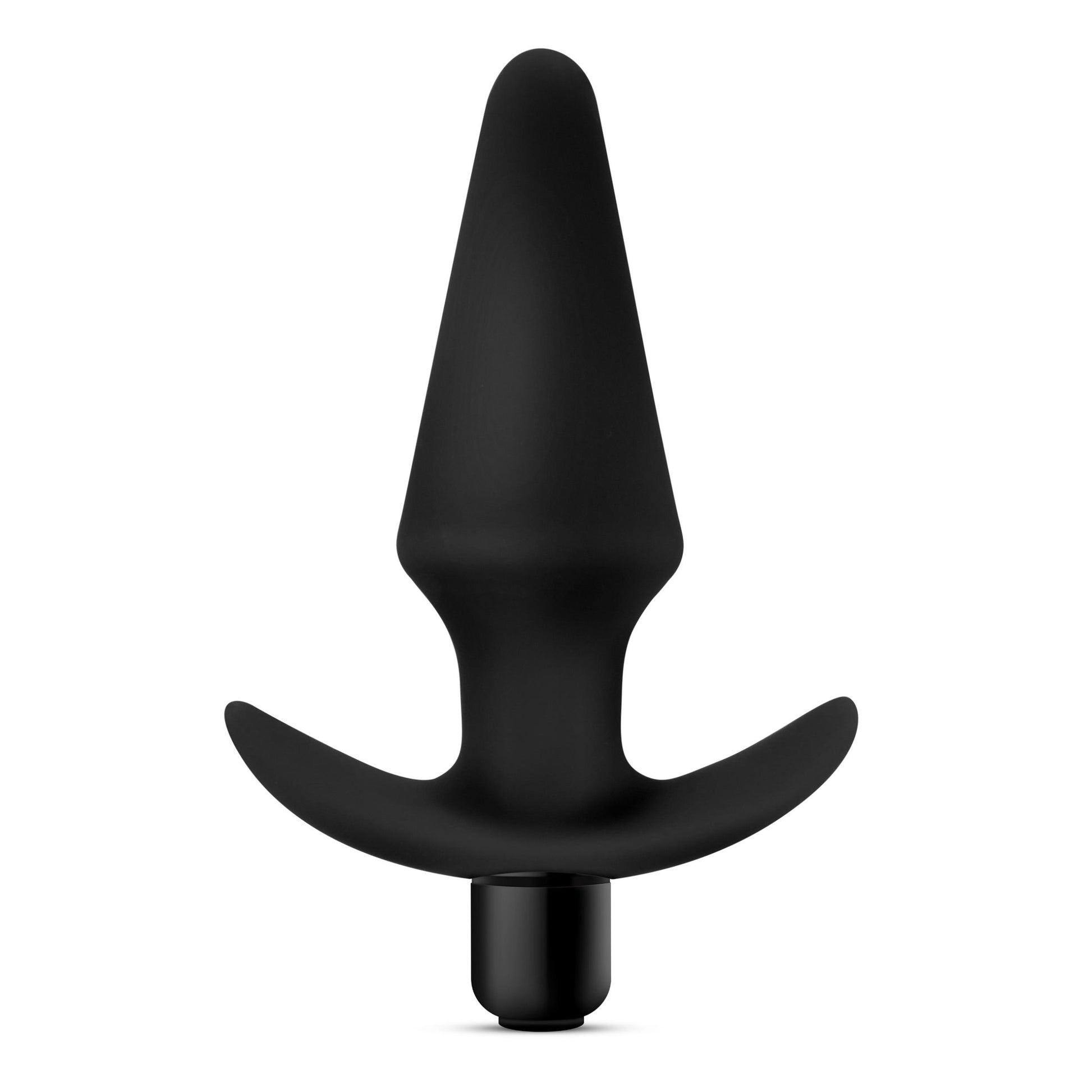 Anal Adventures Platinum - Silicone Vibrating Plug - Black - Not Very Vanilla