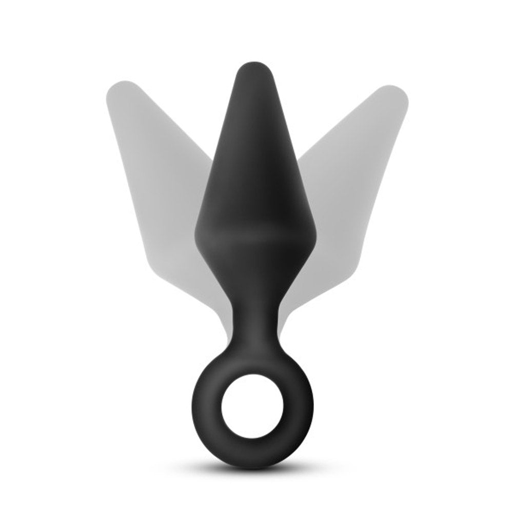 Anal Adventures Platinum - Silicone Loop Plug - Medium - Black - Not Very Vanilla