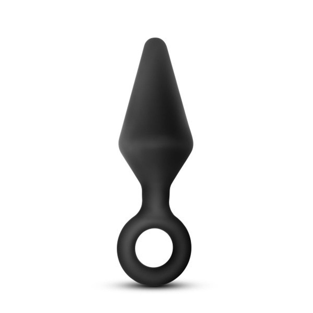 Anal Adventures Platinum - Silicone Loop Plug - Medium - Black - Not Very Vanilla